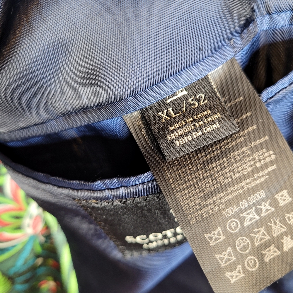 Scotch & Soda Navy Blazer with Floral Lining - Picture 7 of 8